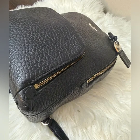 KATE SPADE ♠️ NEW YORK CARTER STREET CADEN BLACK LEATHER BACKPACK PURSE. NWOT - Picture 5 of 8